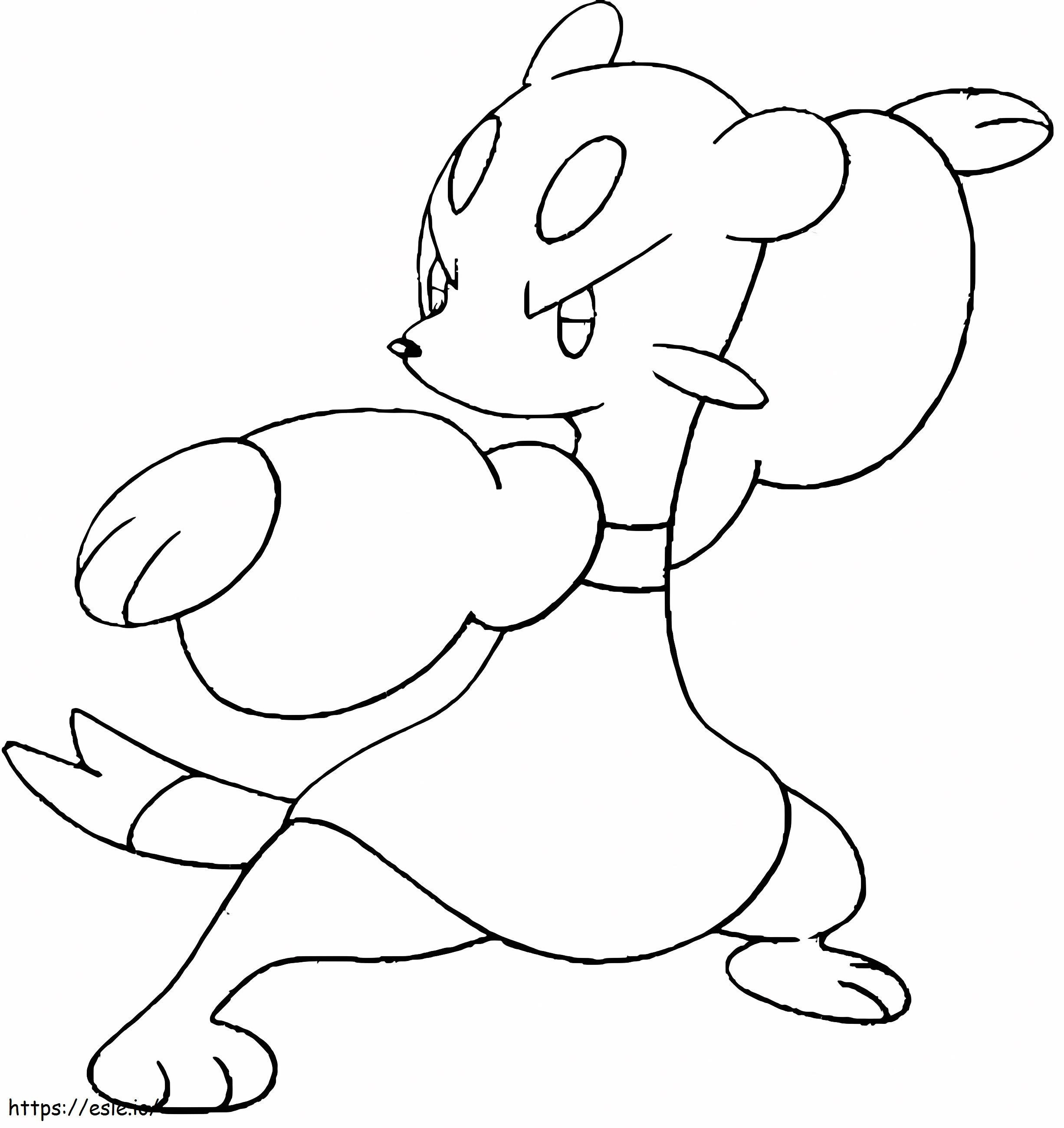 Mienfoo Gen 5 Pokémon ausmalbilder