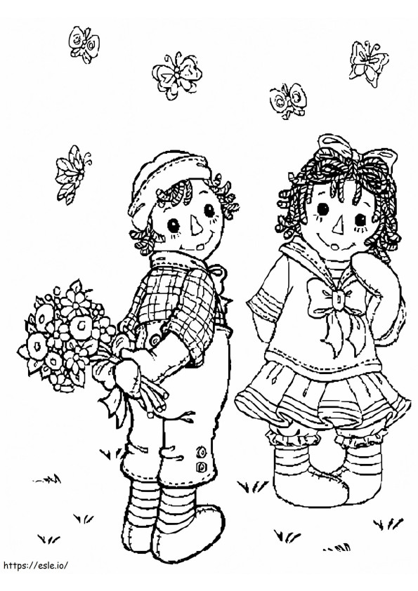 Raggedy Ann And Andy 1 coloring page