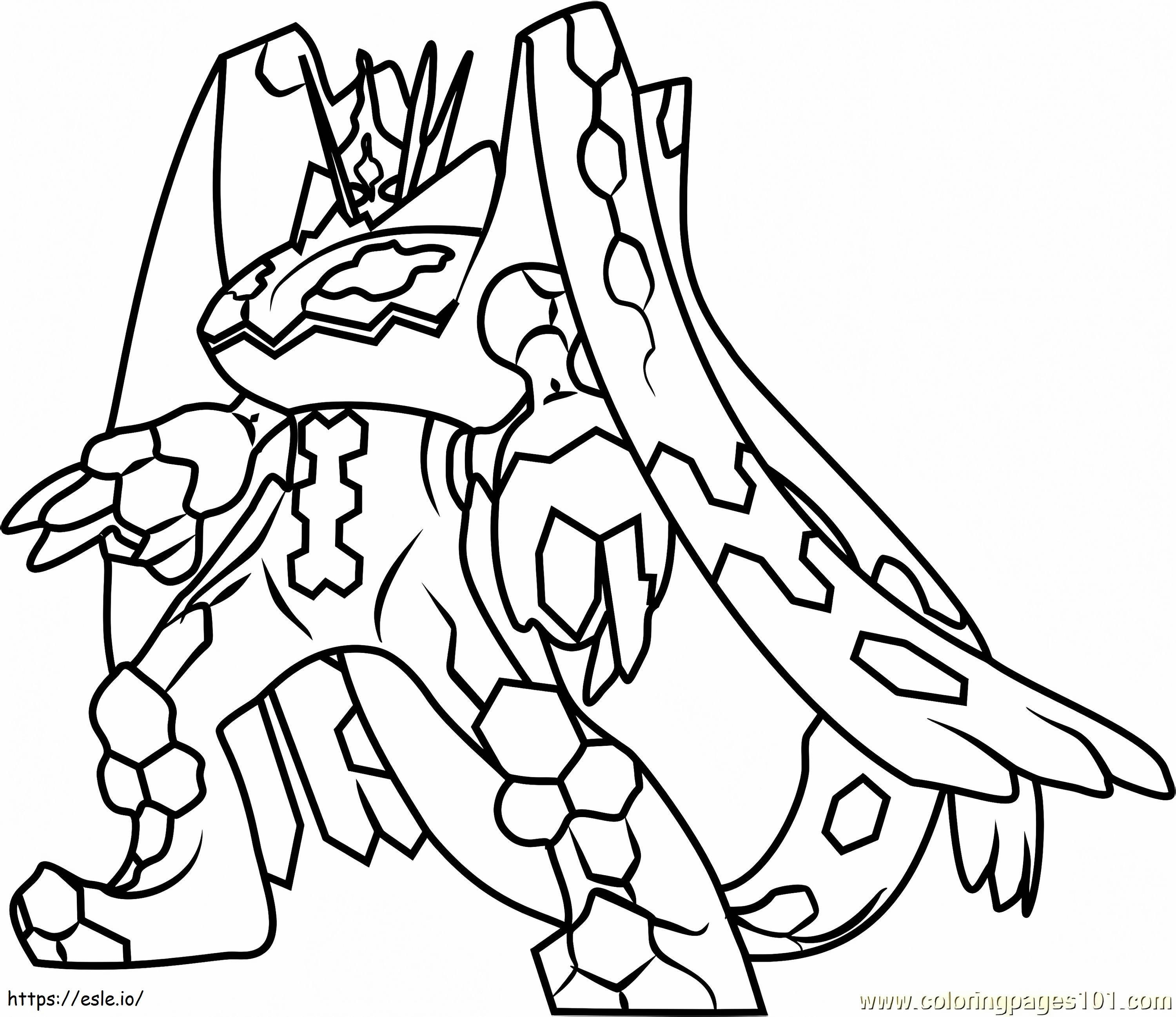 Zygarde Complete Forme A4 coloring page