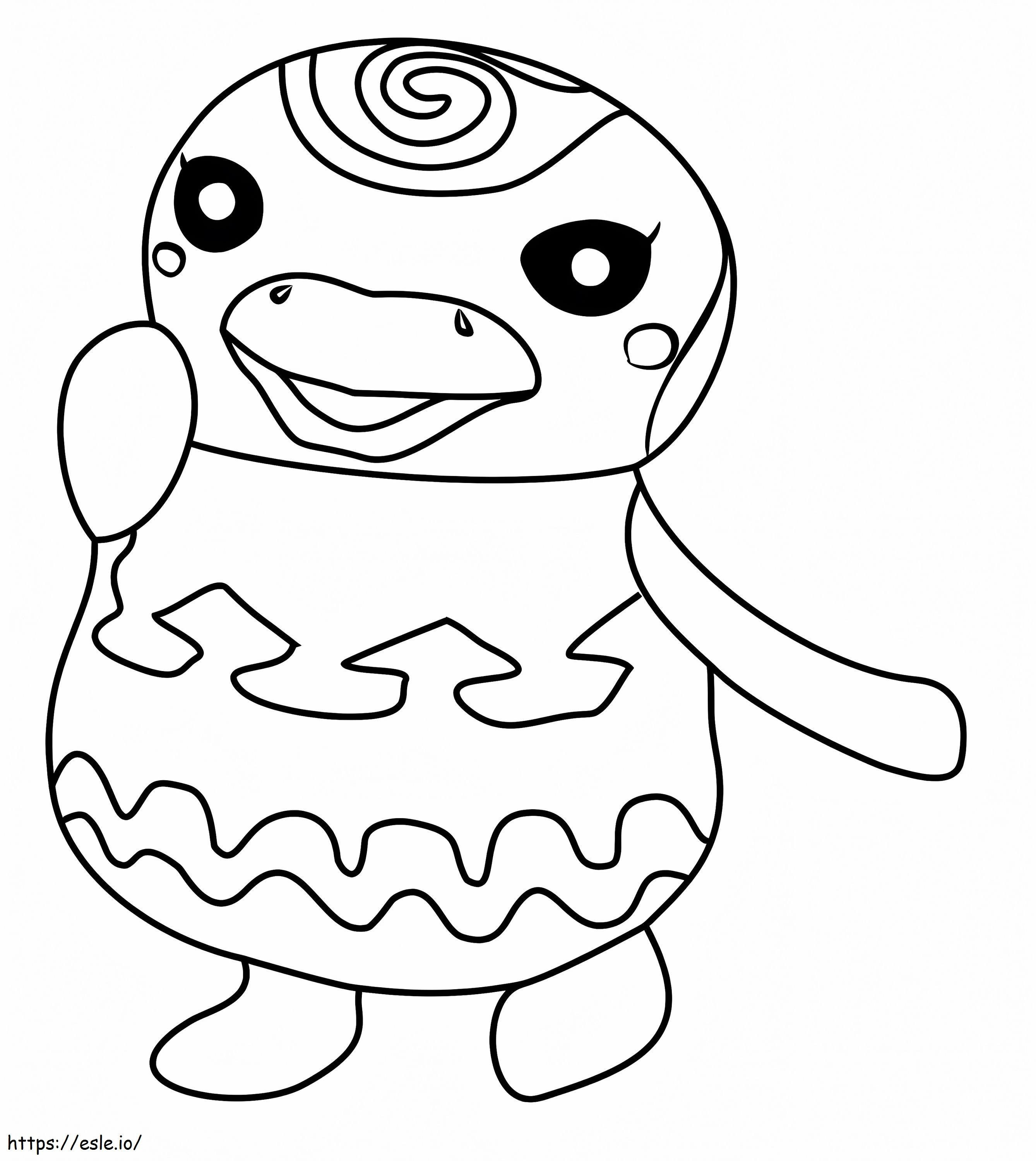 Sprinkle From Animal Crossing coloring page