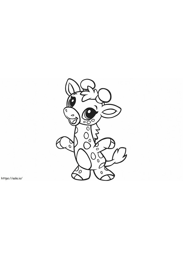  Girafa Bebê Girafa Colorir Imprimível Grátis para Crianças para colorir
