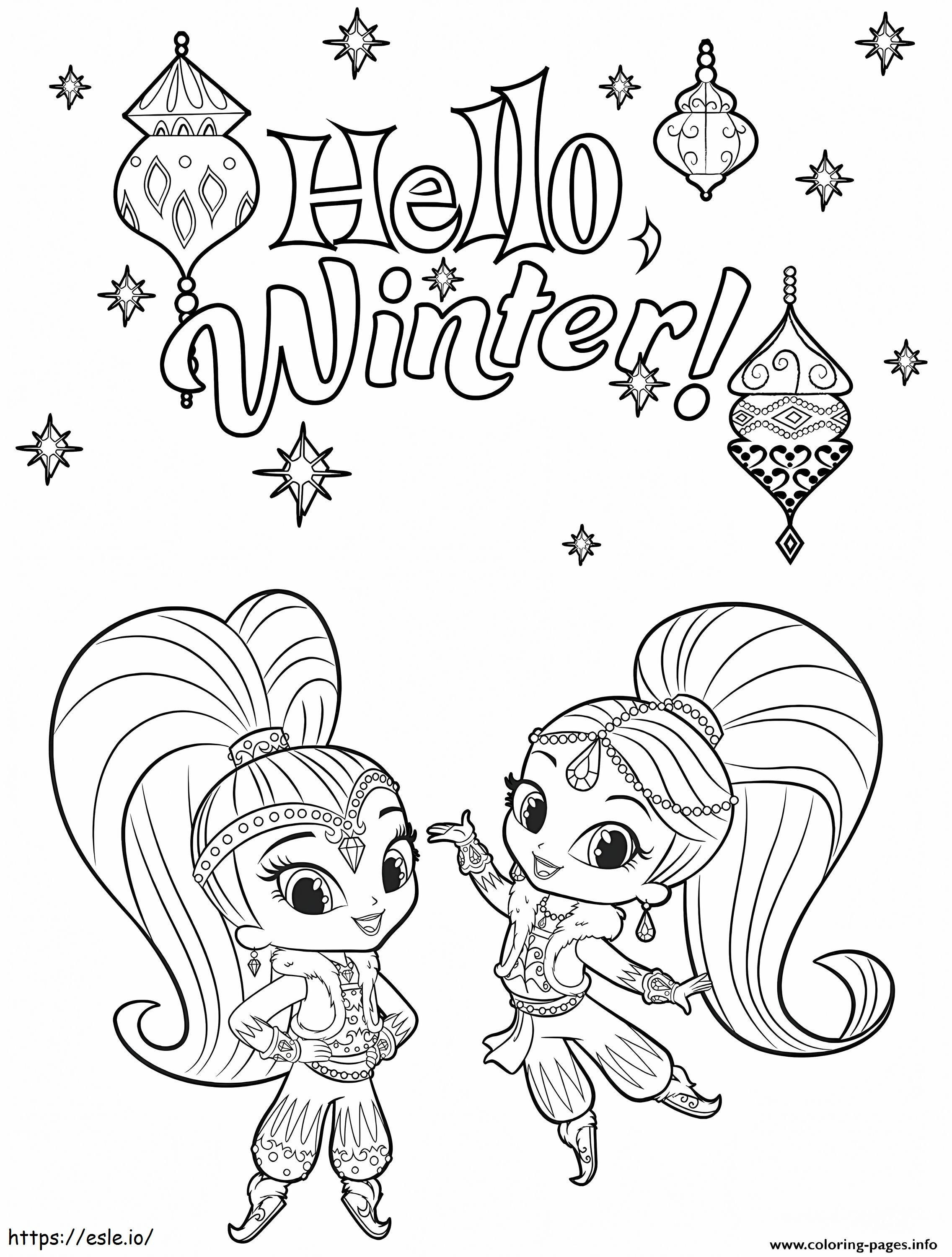 Coloring Ideas Shimmer And Shine Pages At Getdrawings Com Free coloring page