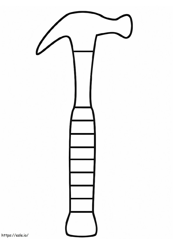 Hammer coloring page