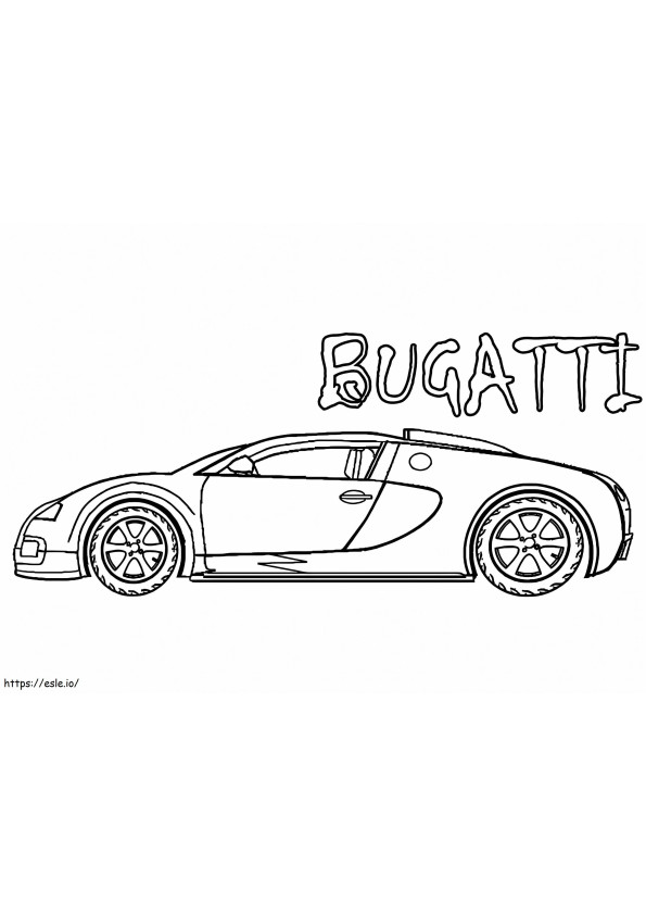 Bugatti 3 para colorir