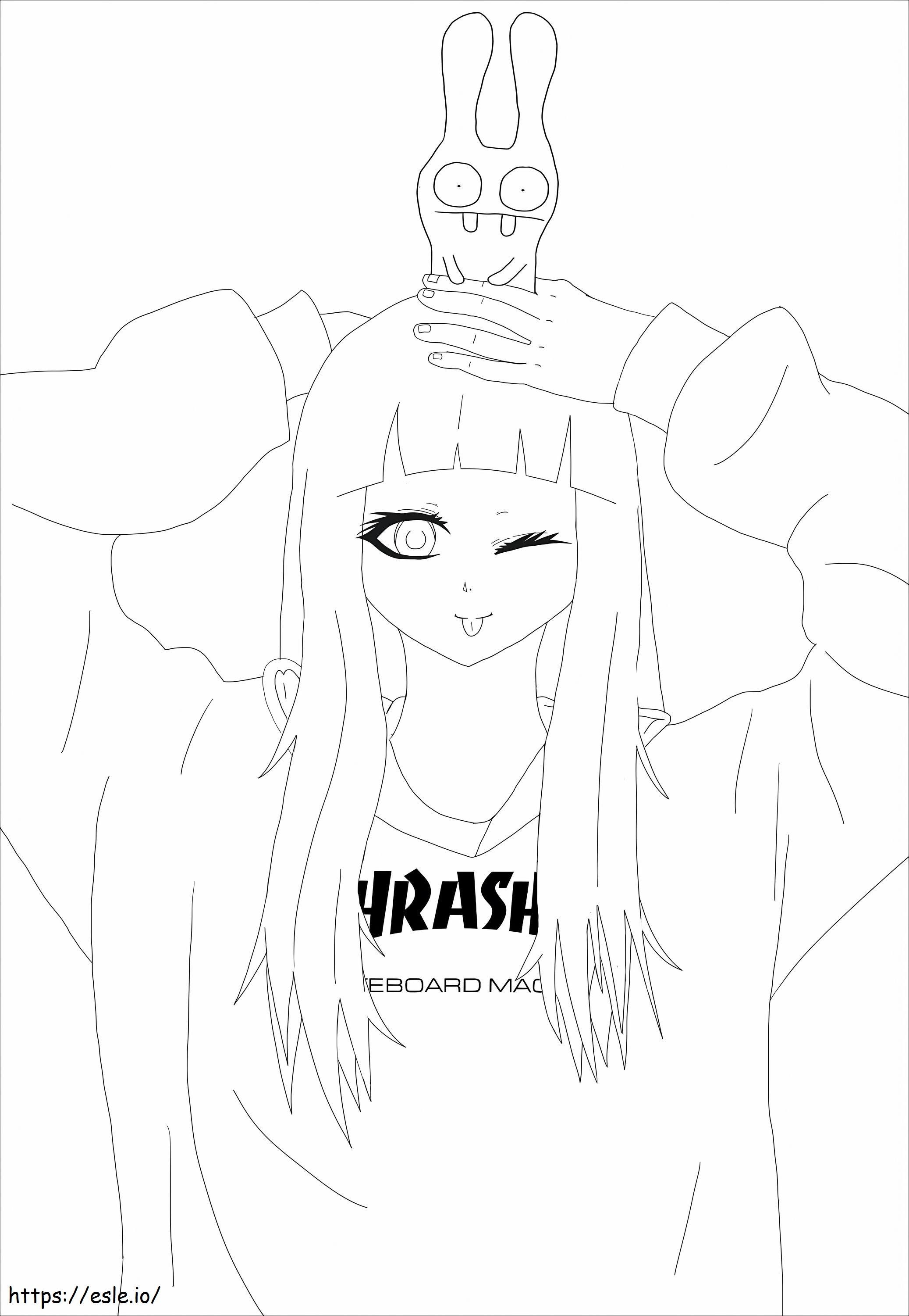 Kawaii Para Nina da colorare