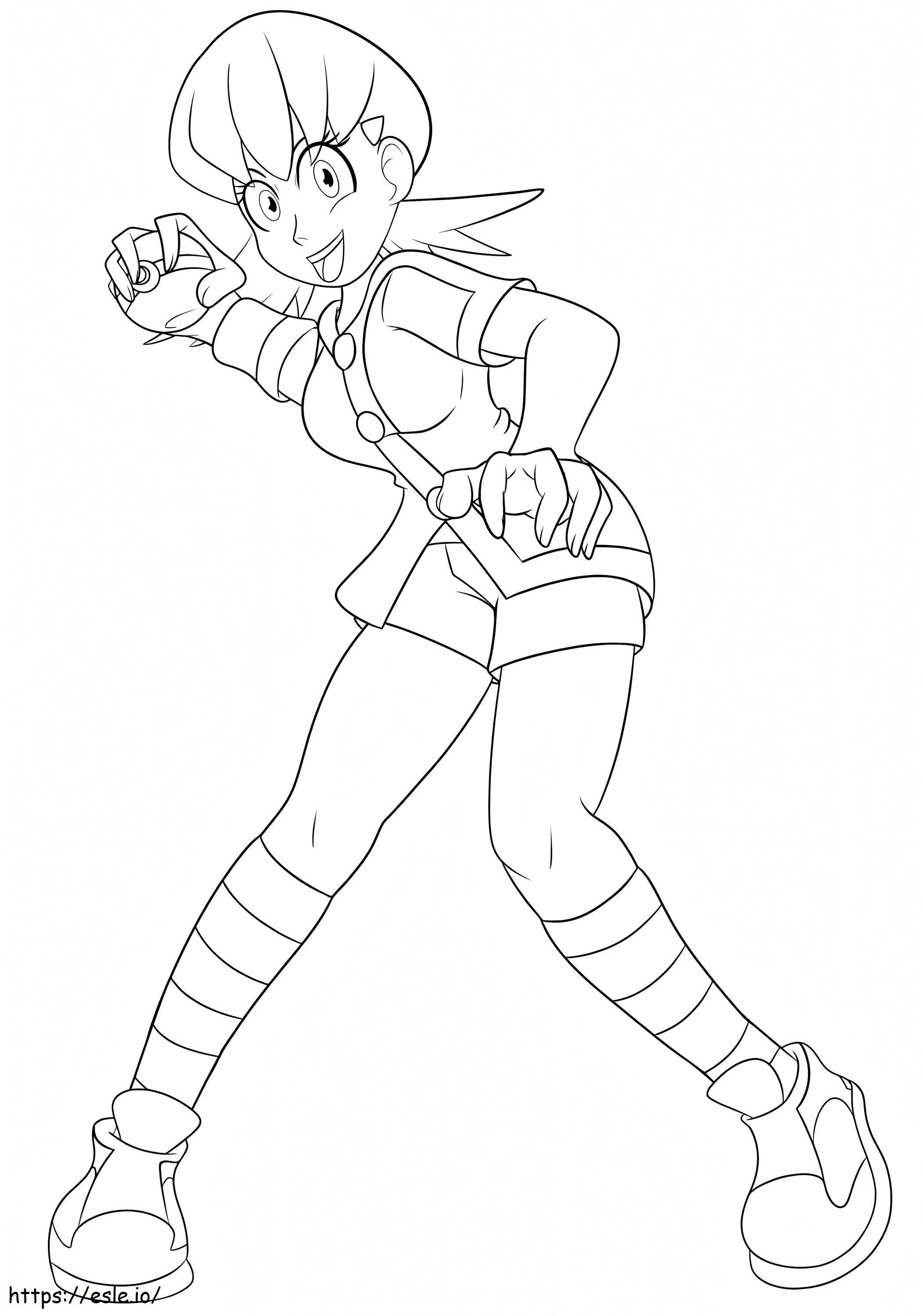 Whitney Pokemon Gym Leader coloring page