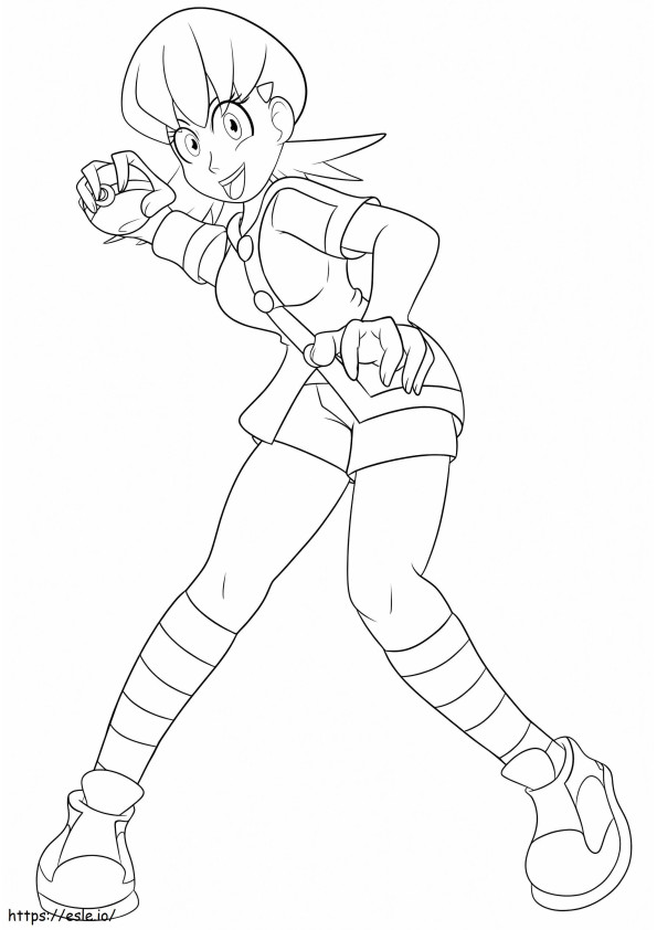 Whitney Pokemon Gym Leader coloring page