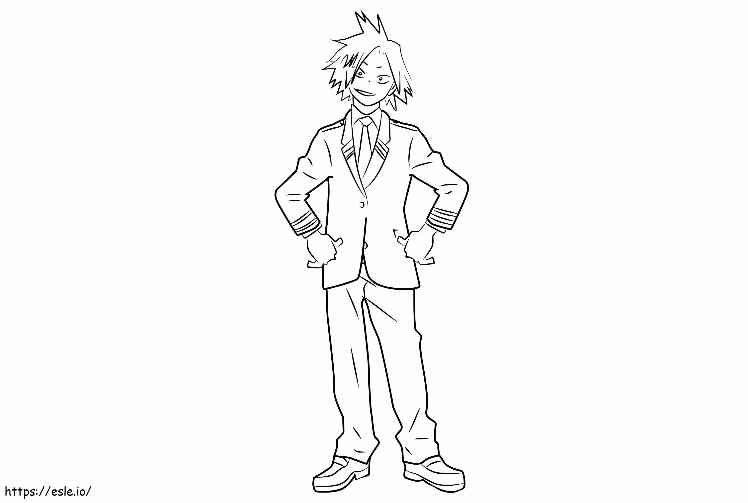 Kaminari Denki Sonriente da colorare