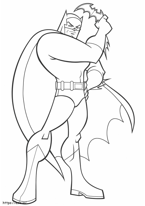 desenho animado Batman para colorir