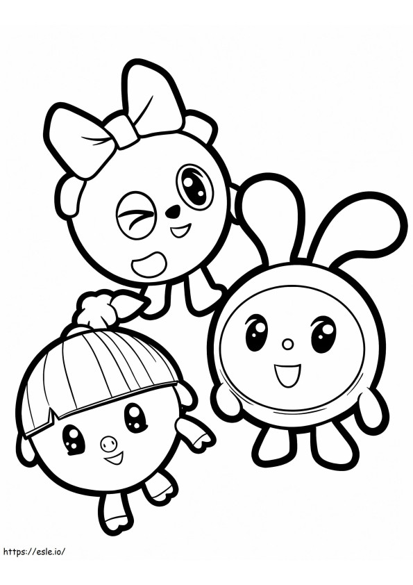 Personagens BabyRikis para colorir