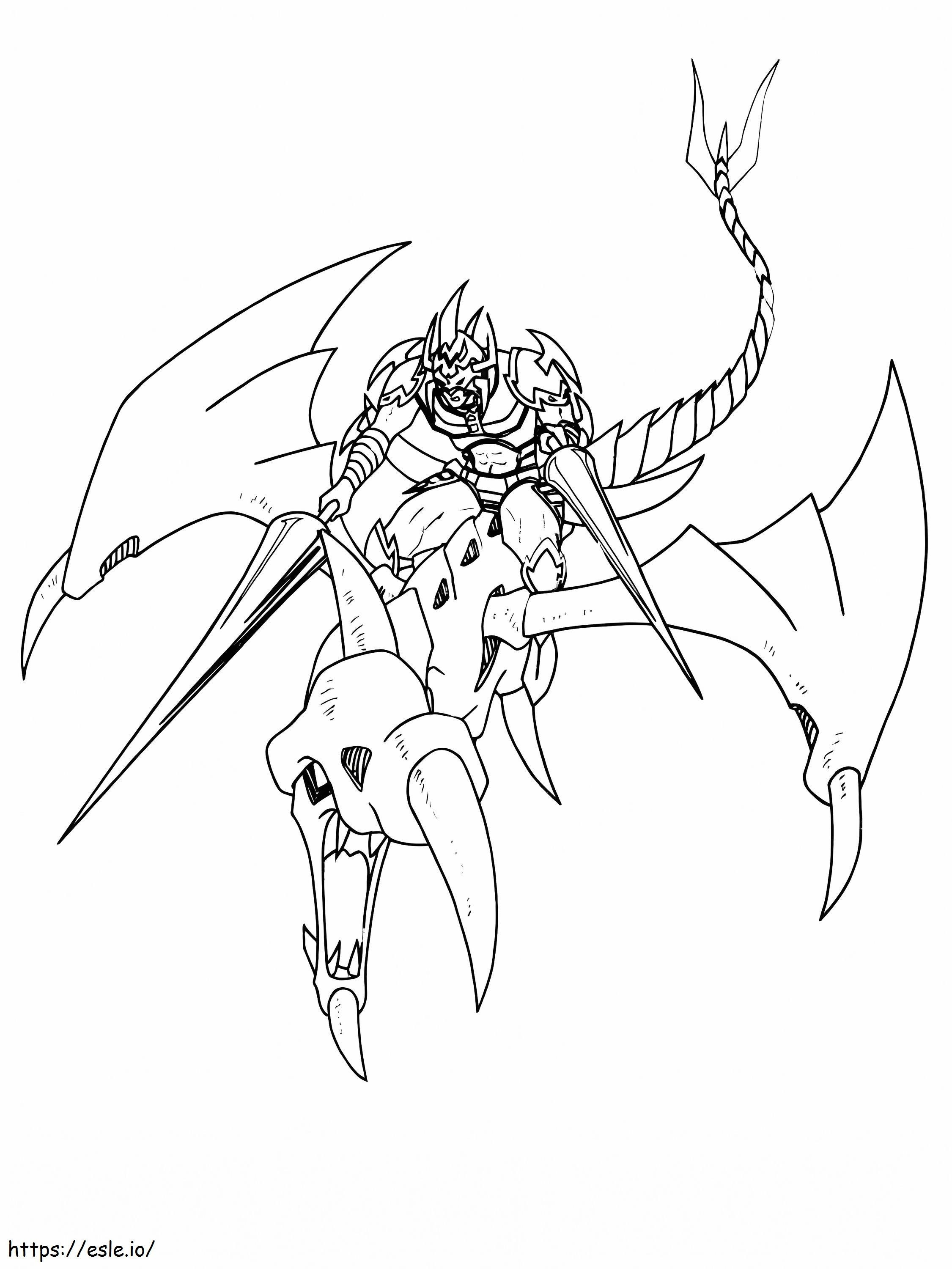 Yu Gi Oh 11 coloring page