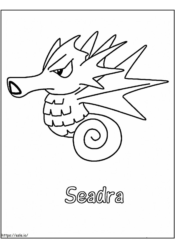 Seadra A Pokemon coloring page