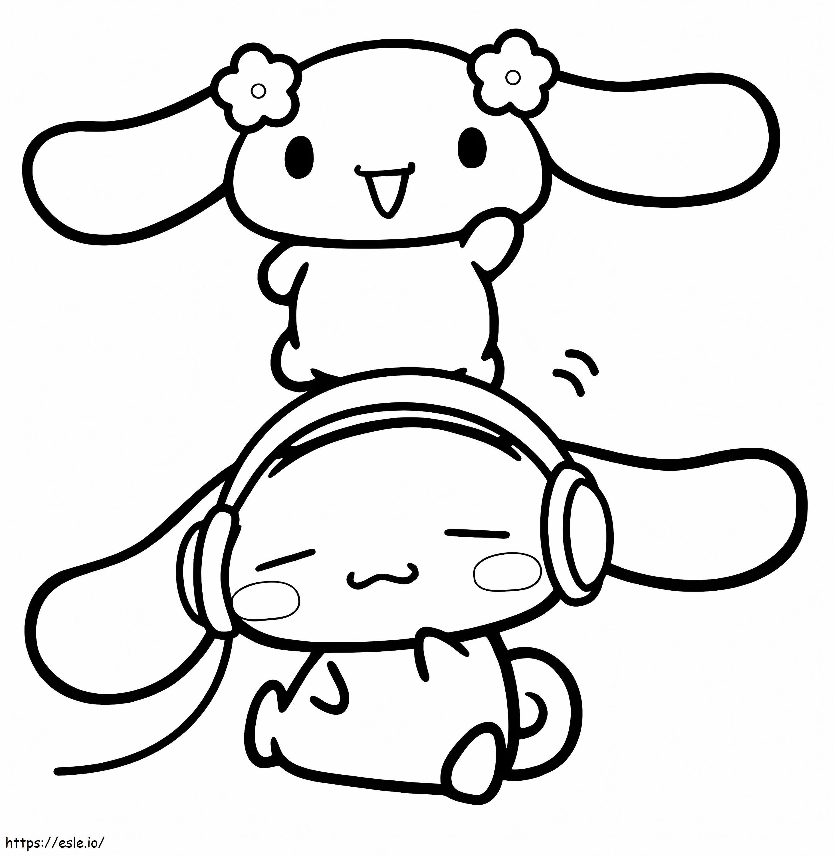 Lovely Cinnamoroll coloring page