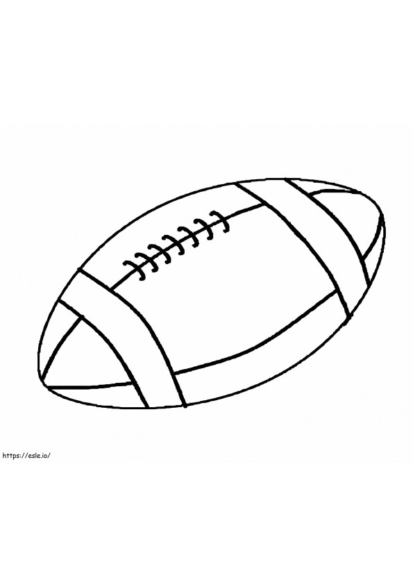 Free Printable Rugby Ball coloring page
