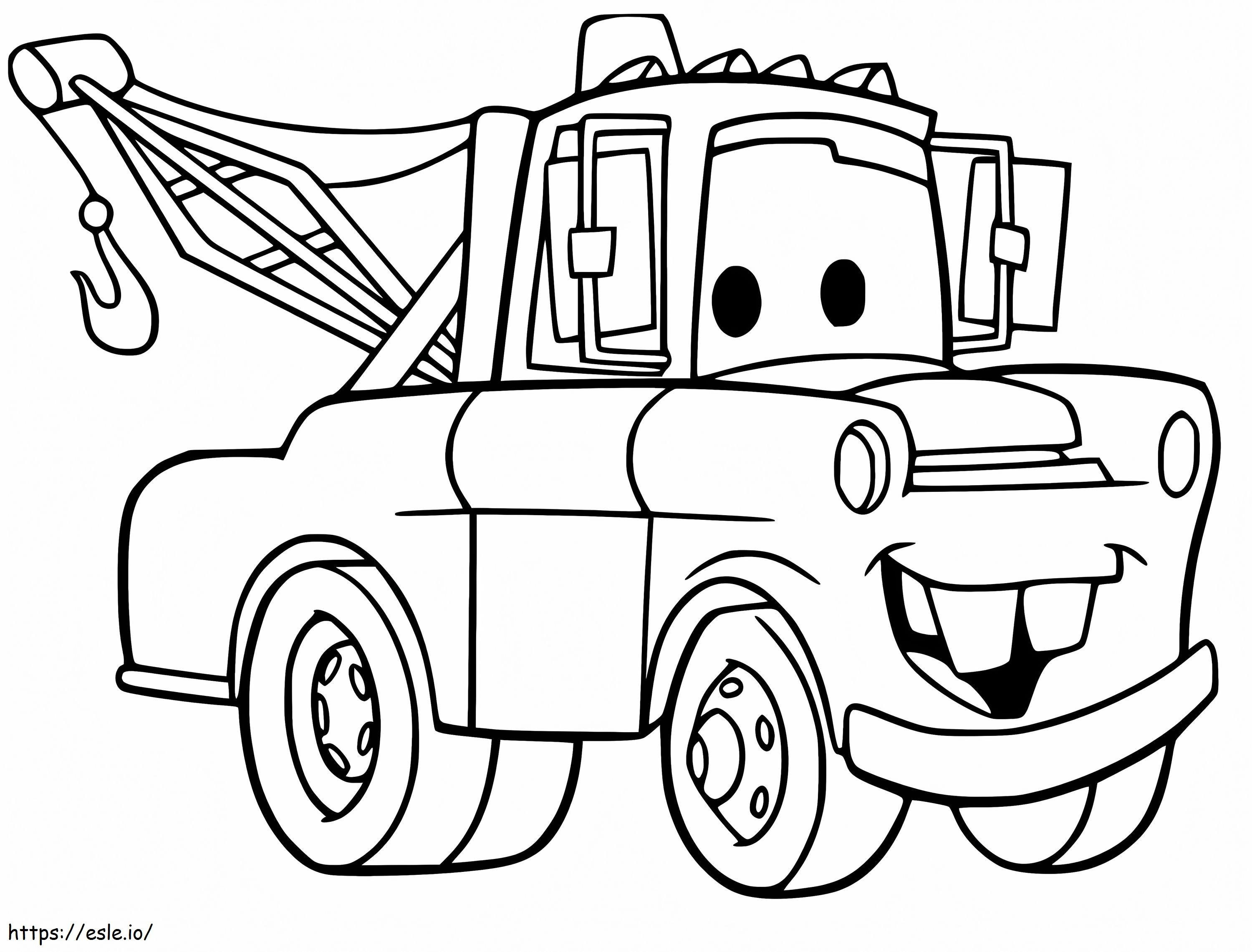 Mater From Cars coloring page
