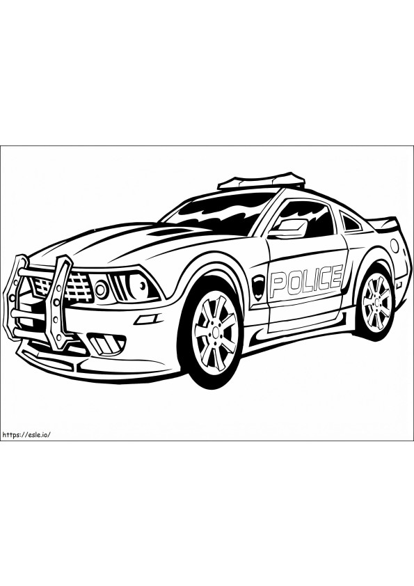 Barricade From Movie coloring page