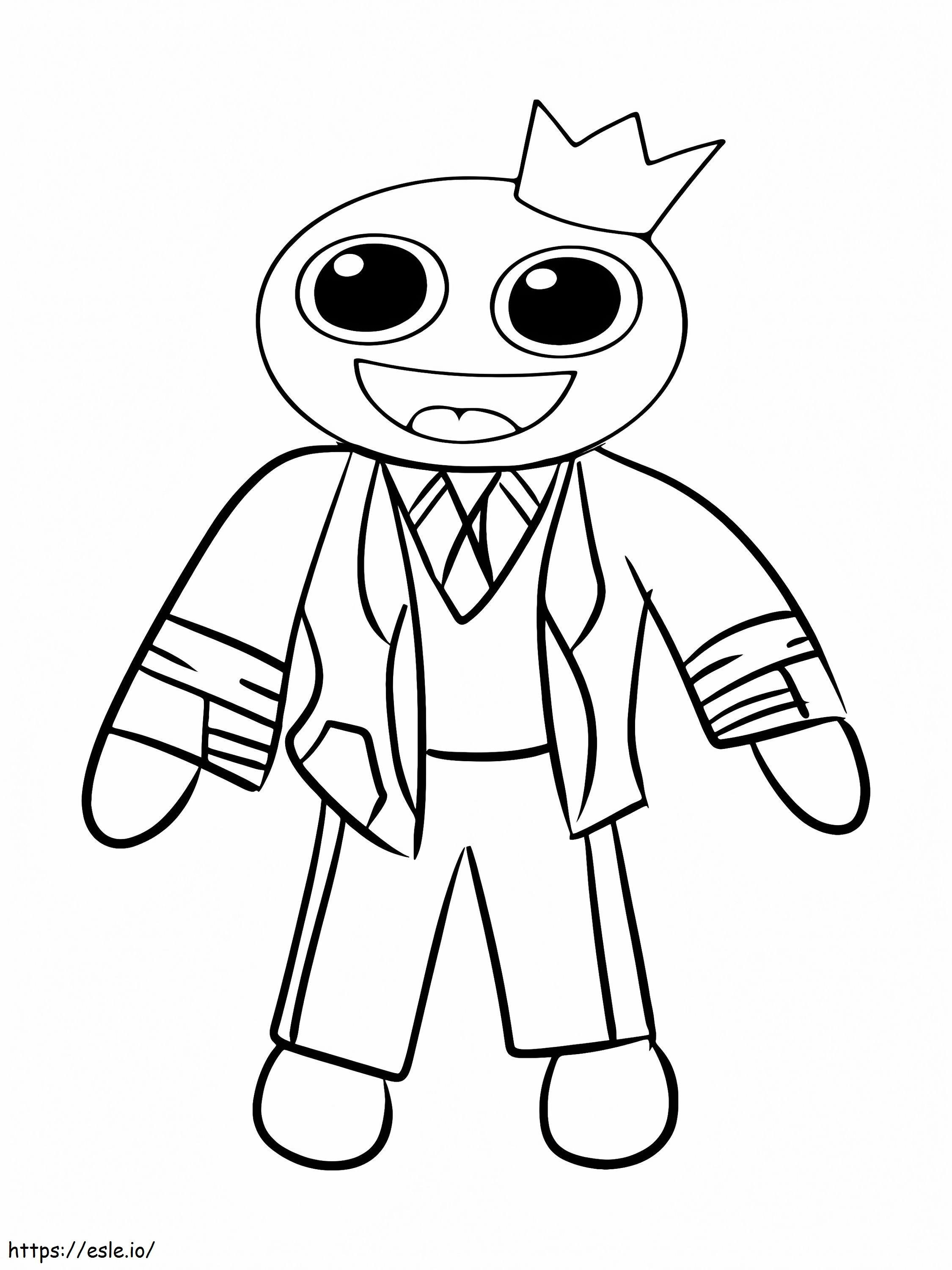 Formal Rainbow Friends Roblox coloring page