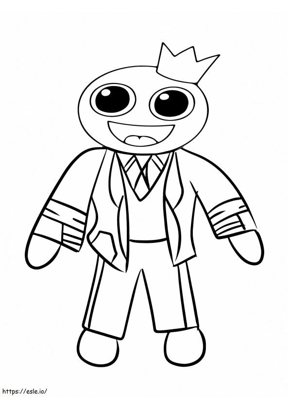 Formal Rainbow Friends Roblox coloring page