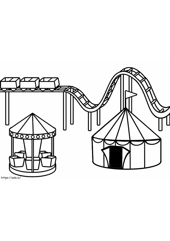 Free Amusement Park coloring page