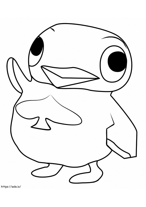 Wade From Animal Crossing coloring page