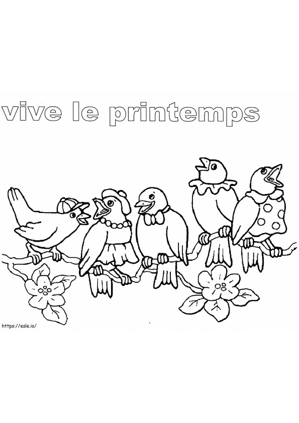 Long Live Spring 1 coloring page