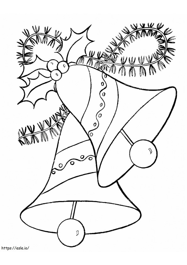 Christmas Bells 1 coloring page