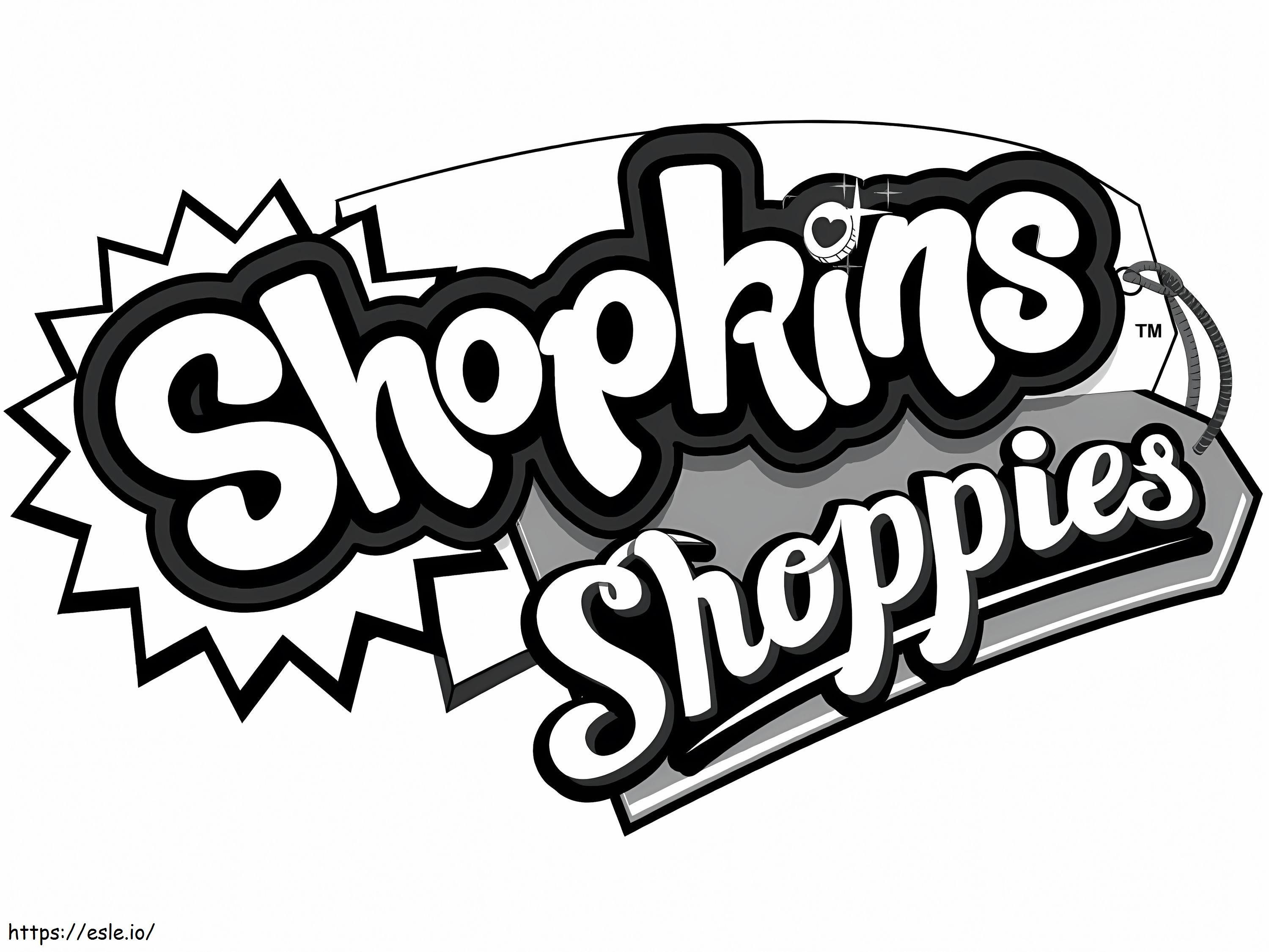 Logo Shopkins Shoppies para colorir