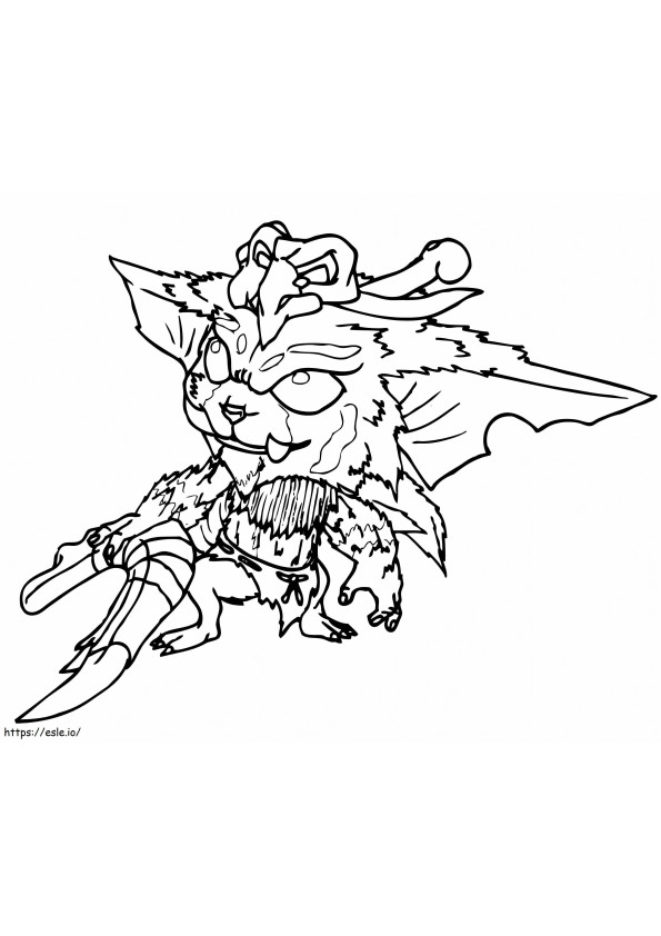 Gnar A4 coloring page