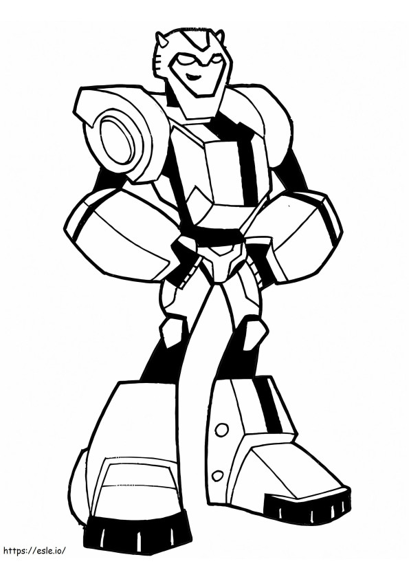Animated Bumblebee coloring page