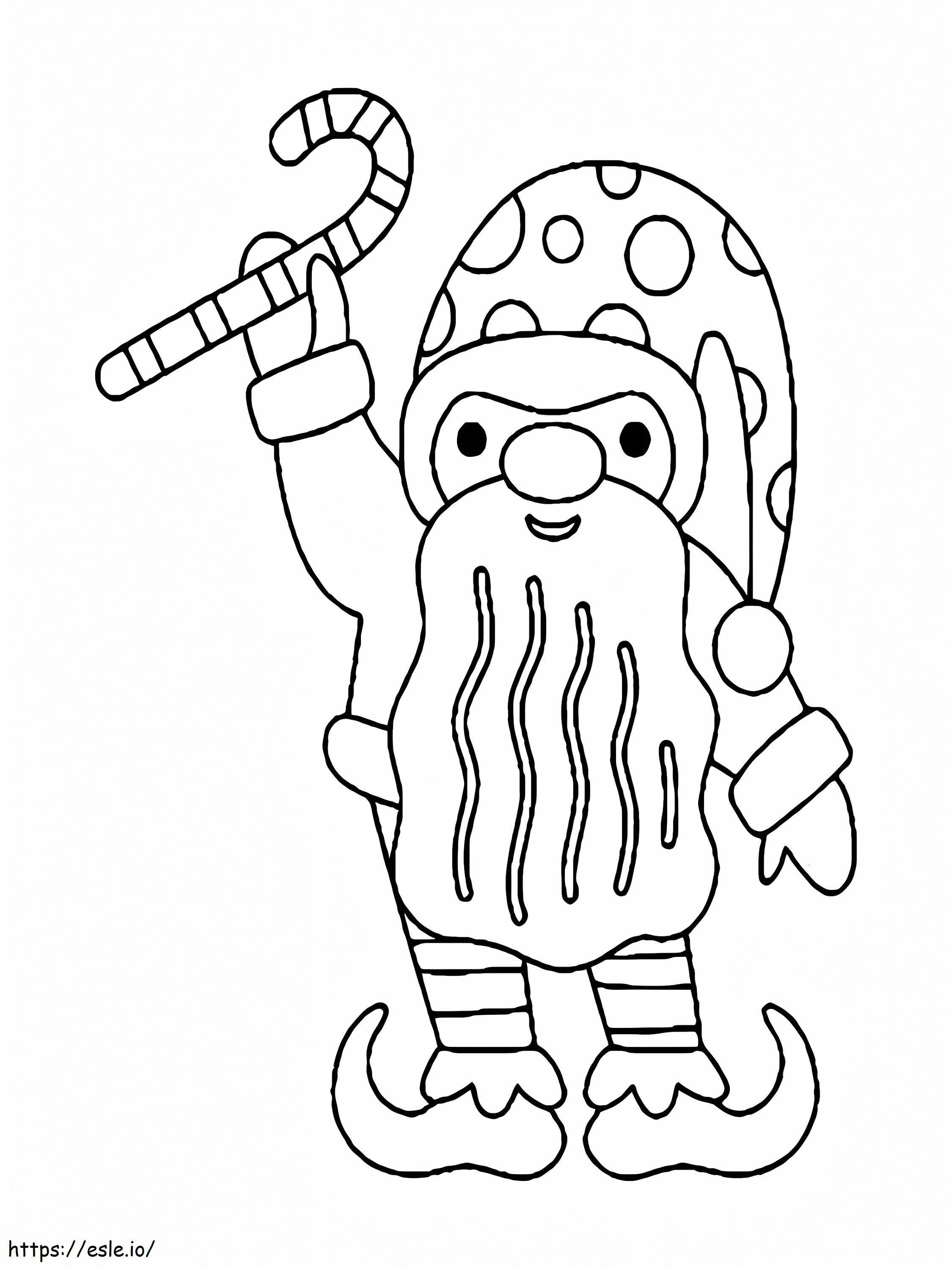 Christmas Gnome 2 coloring page