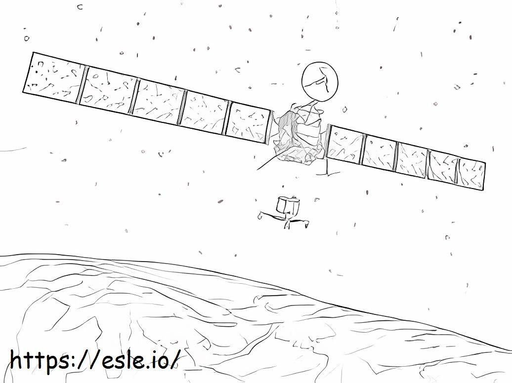 Ruimteschip In Komeet Churyumov kleurplaat kleurplaat