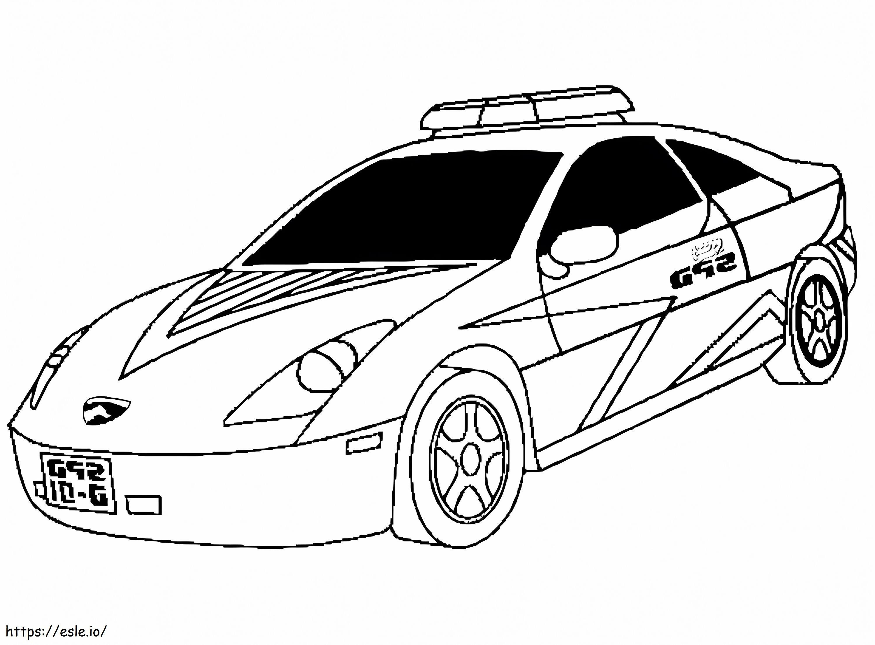 Police Car 5 coloring page
