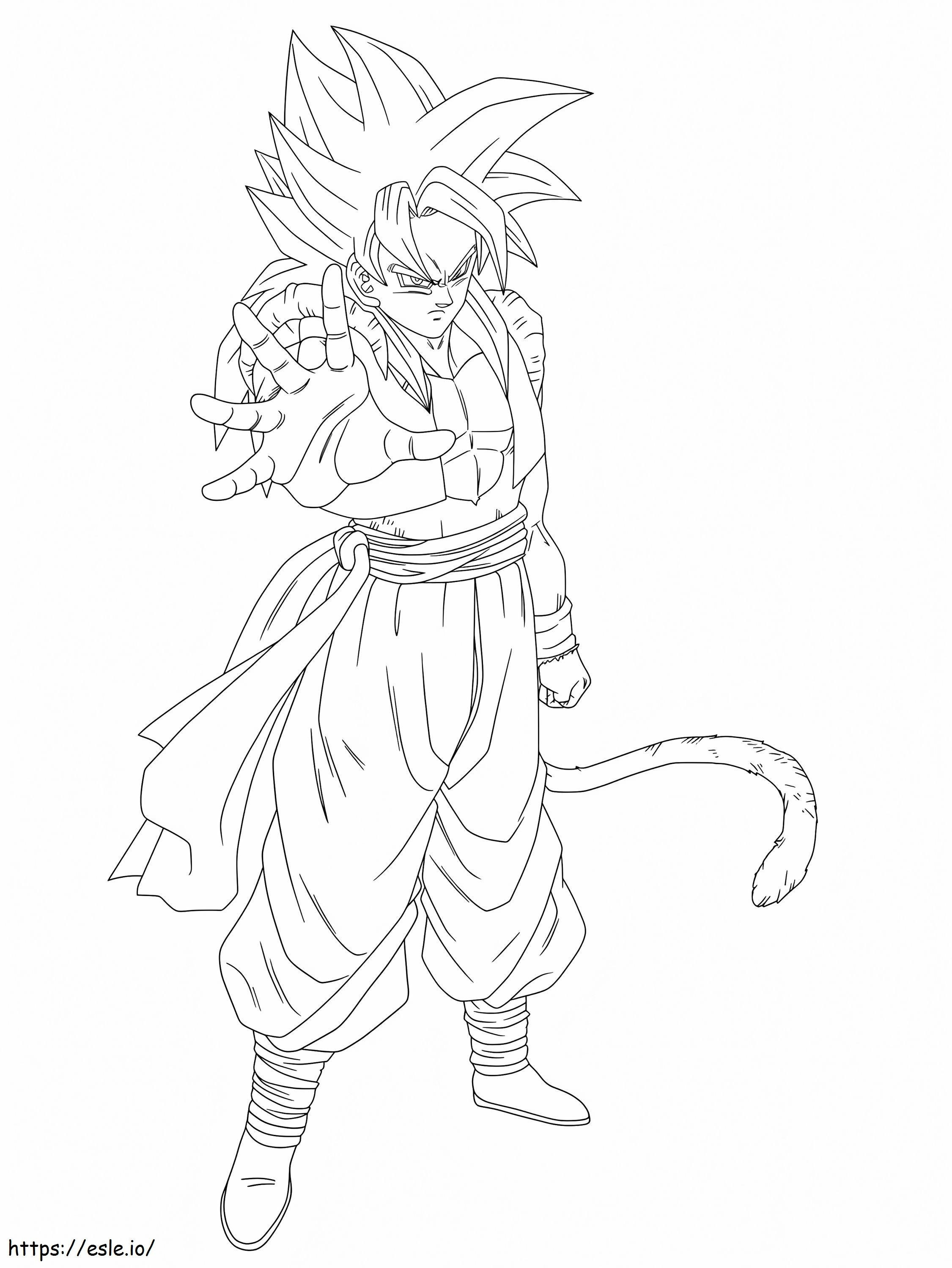 Kisspng Line Art White Cartoon Character Sketch Gogeta 5B312Cde81E6D3 1111843115299494065321 coloring page