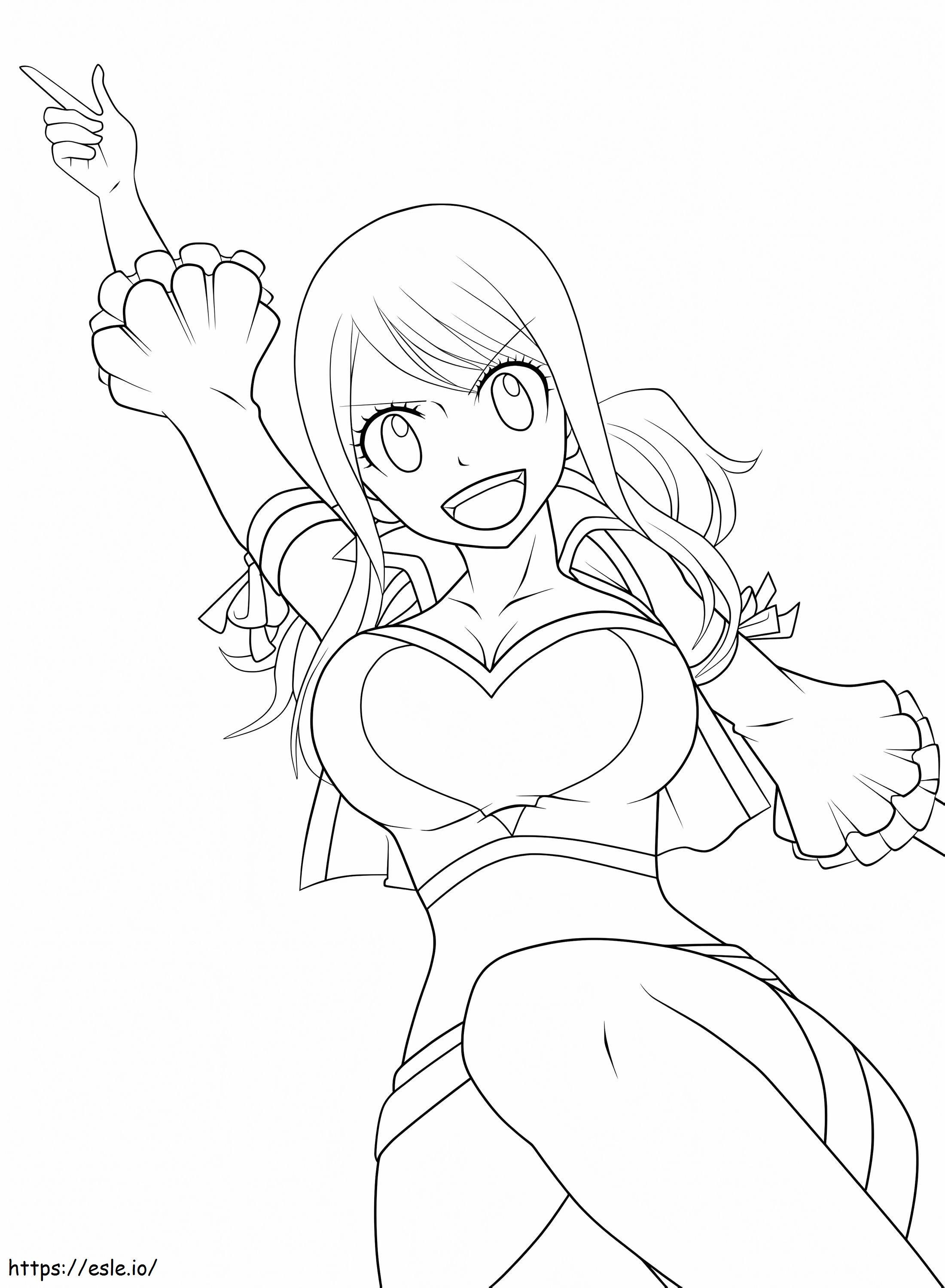Amazing Lucy Heartfilia Coloring Page