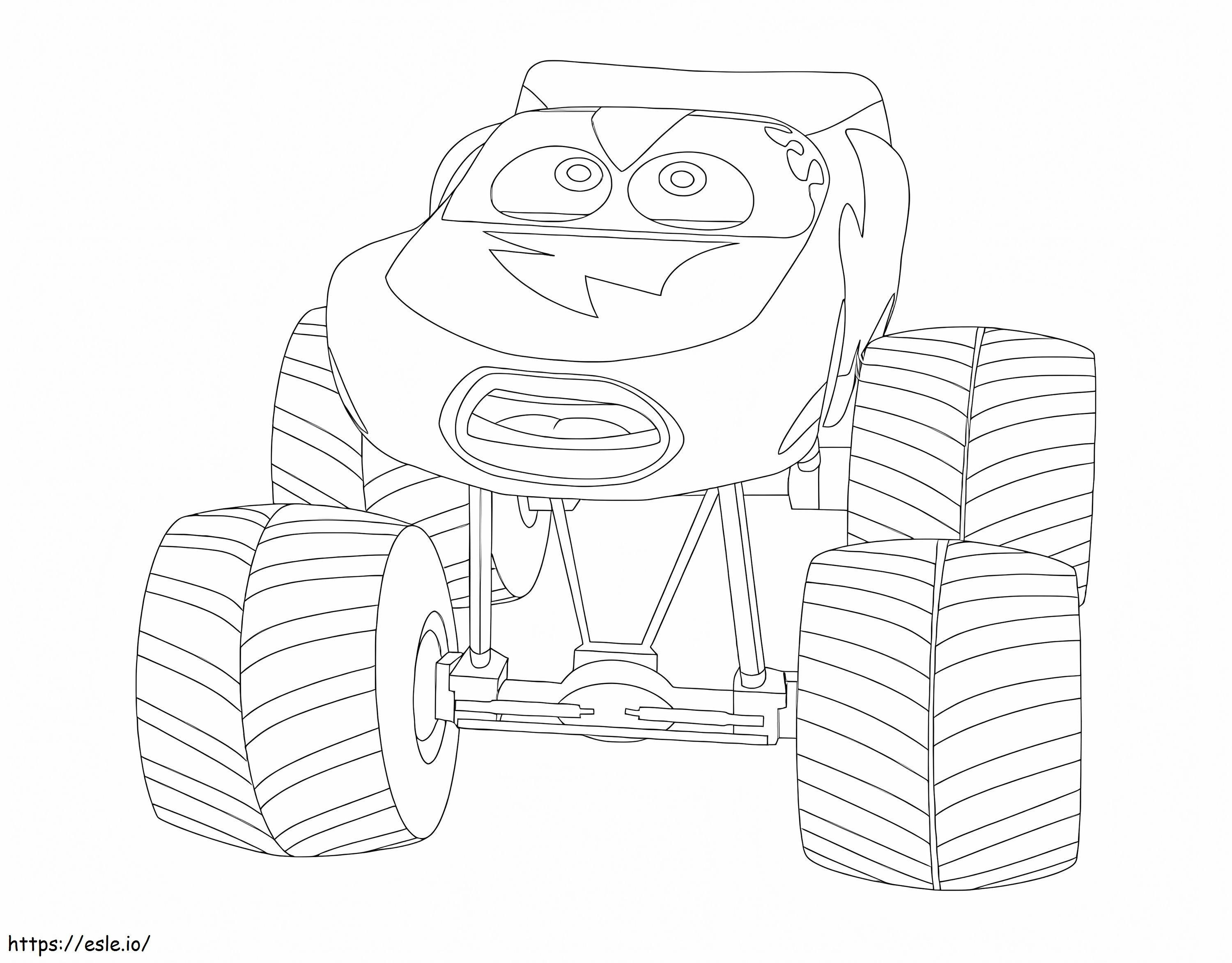 Mcqueen coloring page