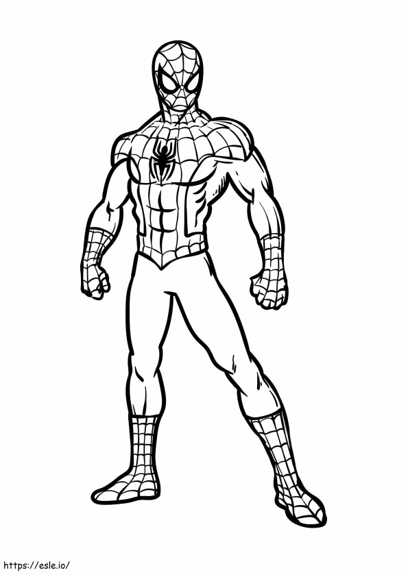 Einfacher Spider-Man ausmalbilder