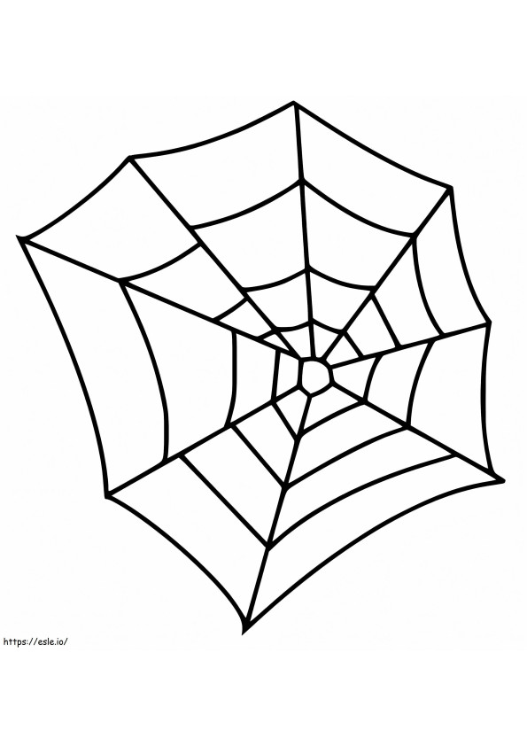 Spider Web Dapat Dicetak Gambar Mewarnai