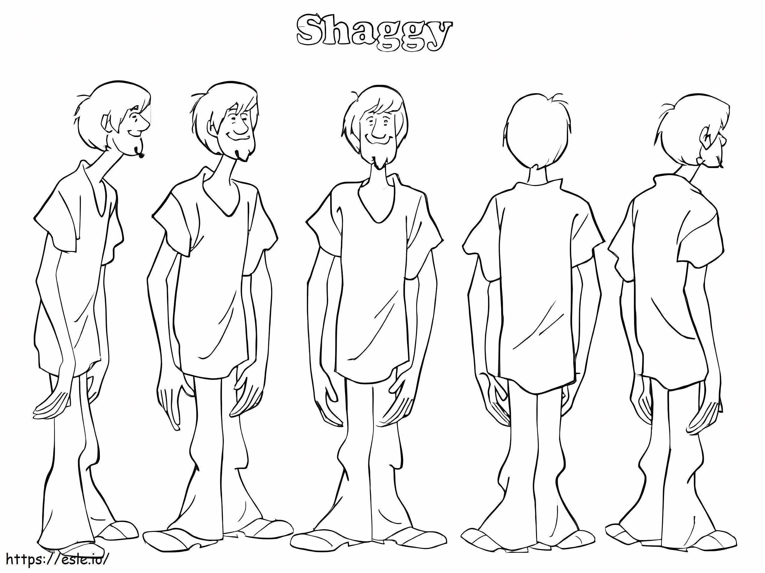 Cinco Shaggy coloring page