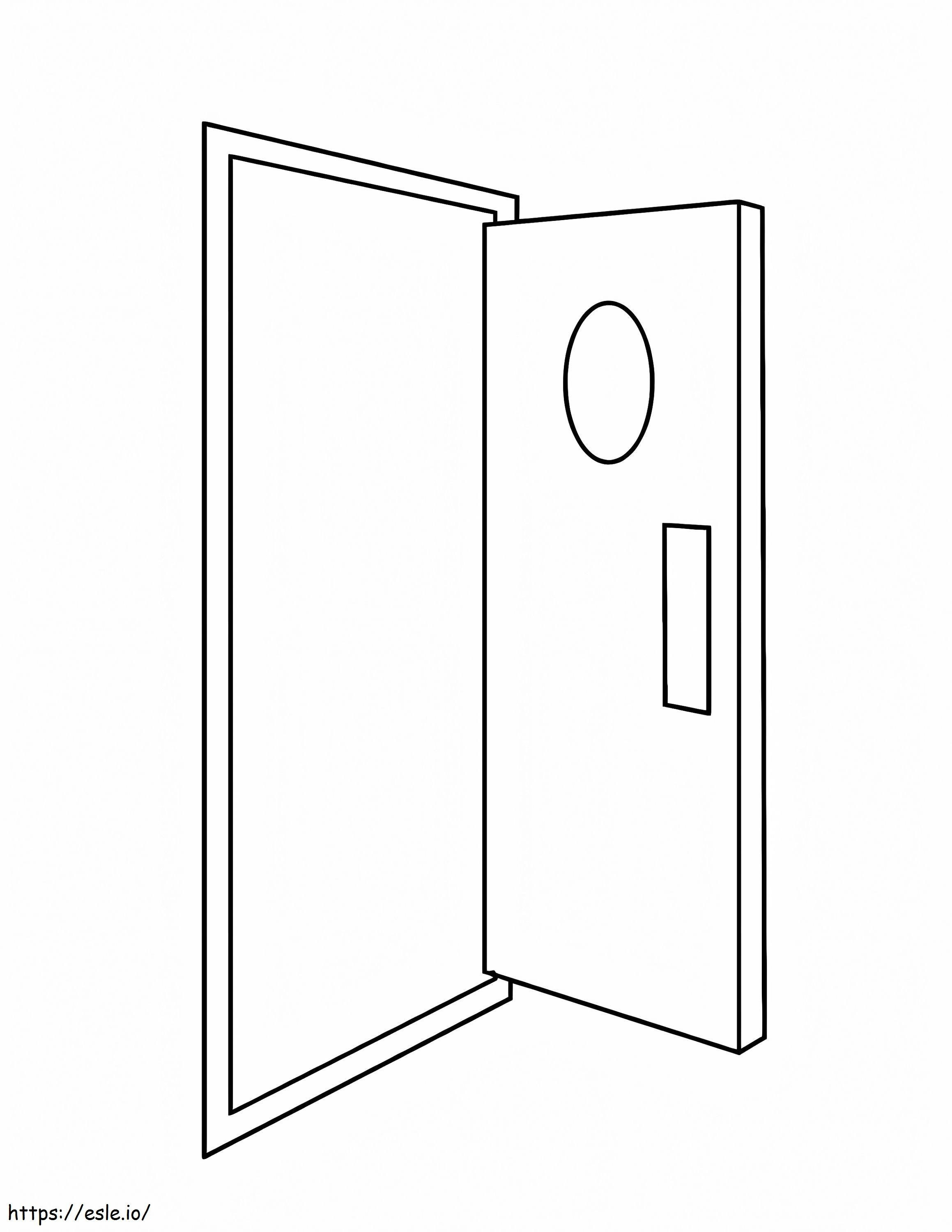 Free Door To Color coloring page