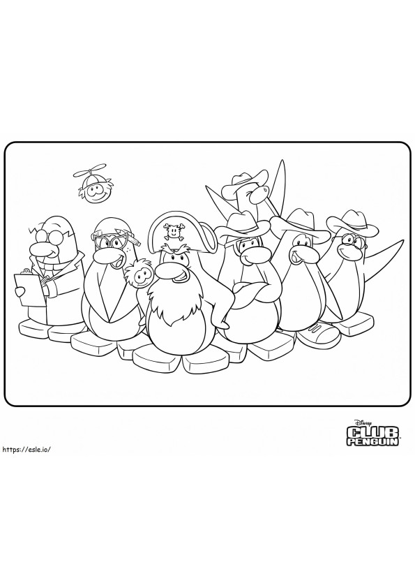 Awesome Club Penguin coloring page