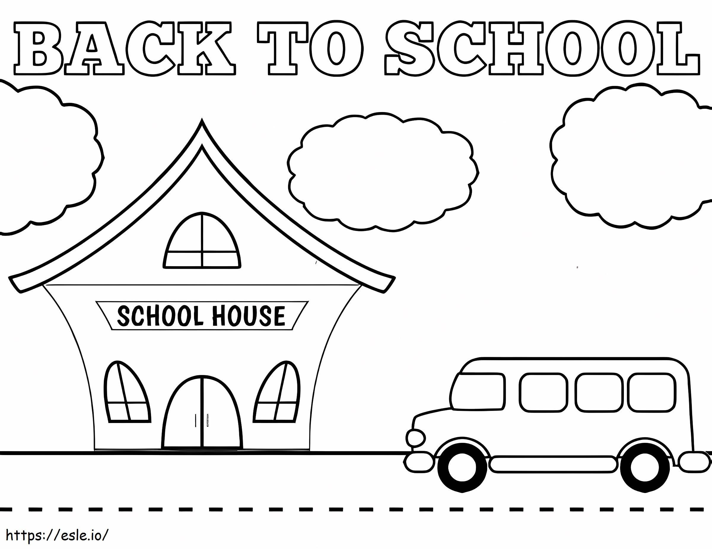 Printable Back To School coloring page