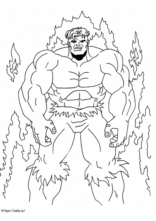 Hulks Power coloring page