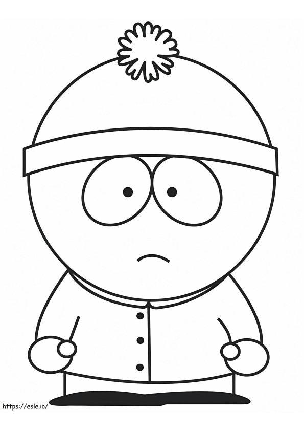 Stan Marsh uit South Park kleurplaat