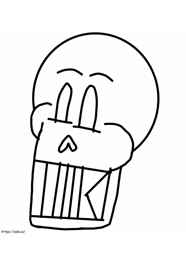 Papyrus Head coloring page