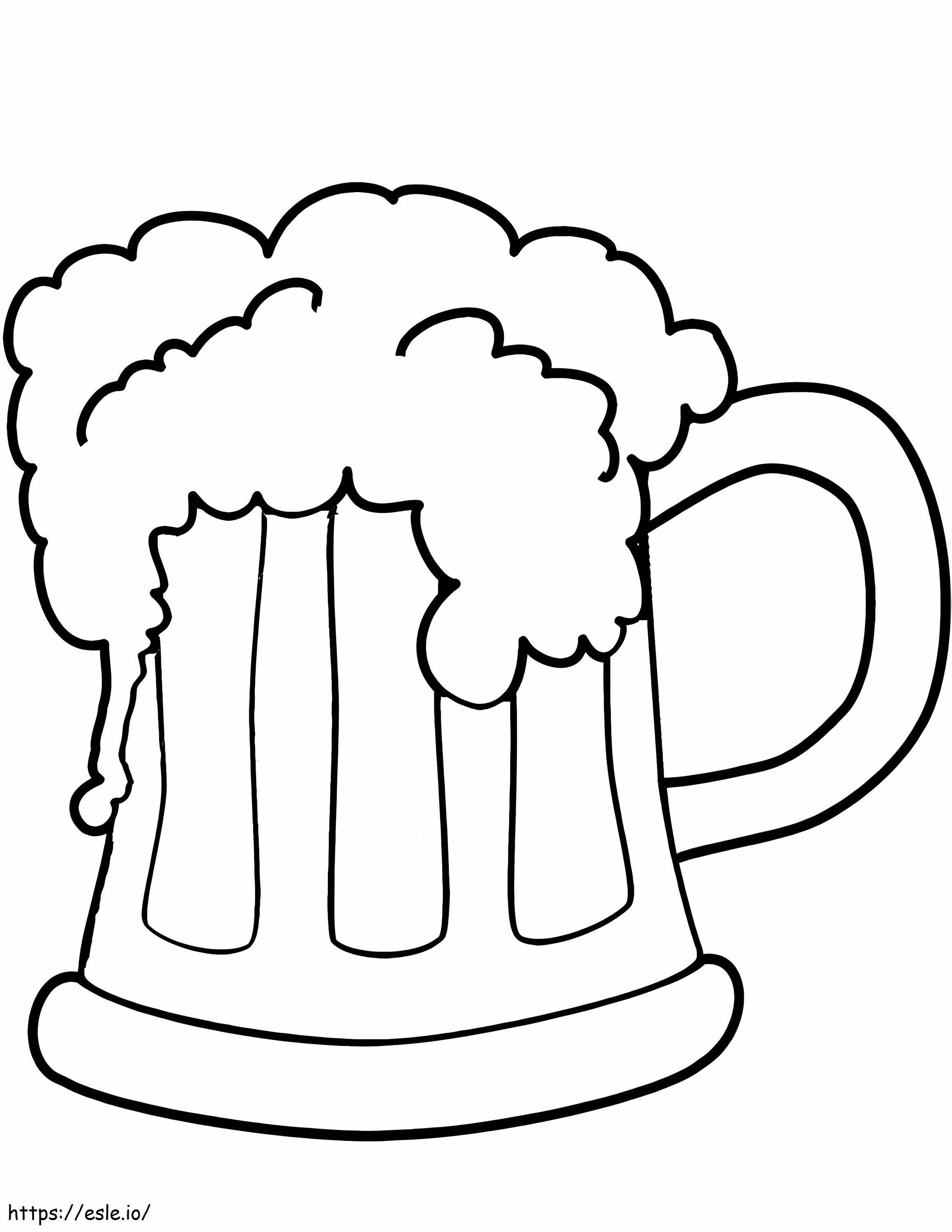 St. Patricks Day Beer coloring page