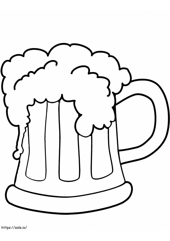 St. Patricks Day Beer coloring page