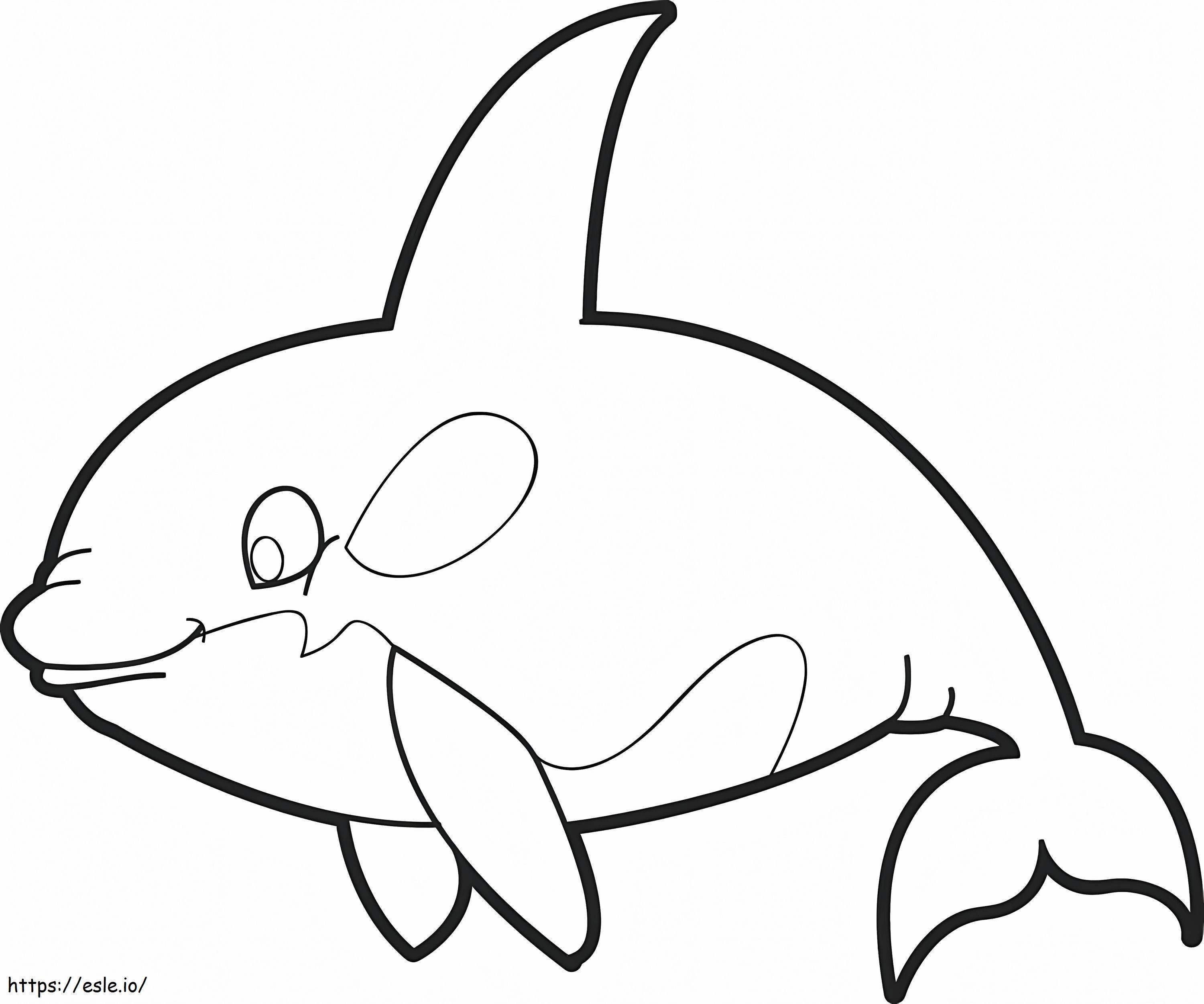 Coloriage Bonne baleine à imprimer dessin