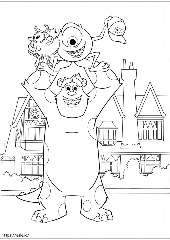 Monsters University 2 coloring page