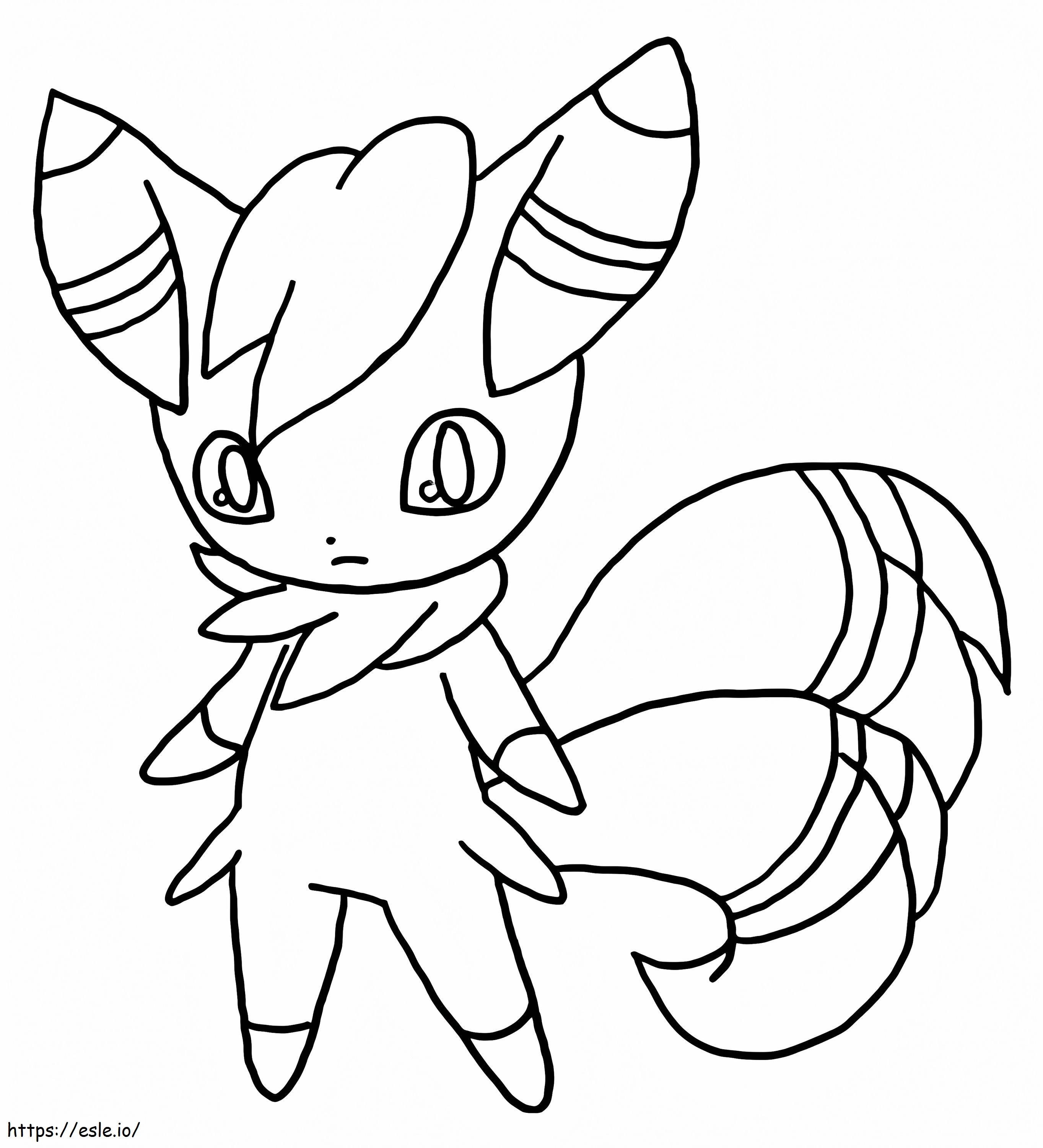 Male Meowstic Pokemon coloring page
