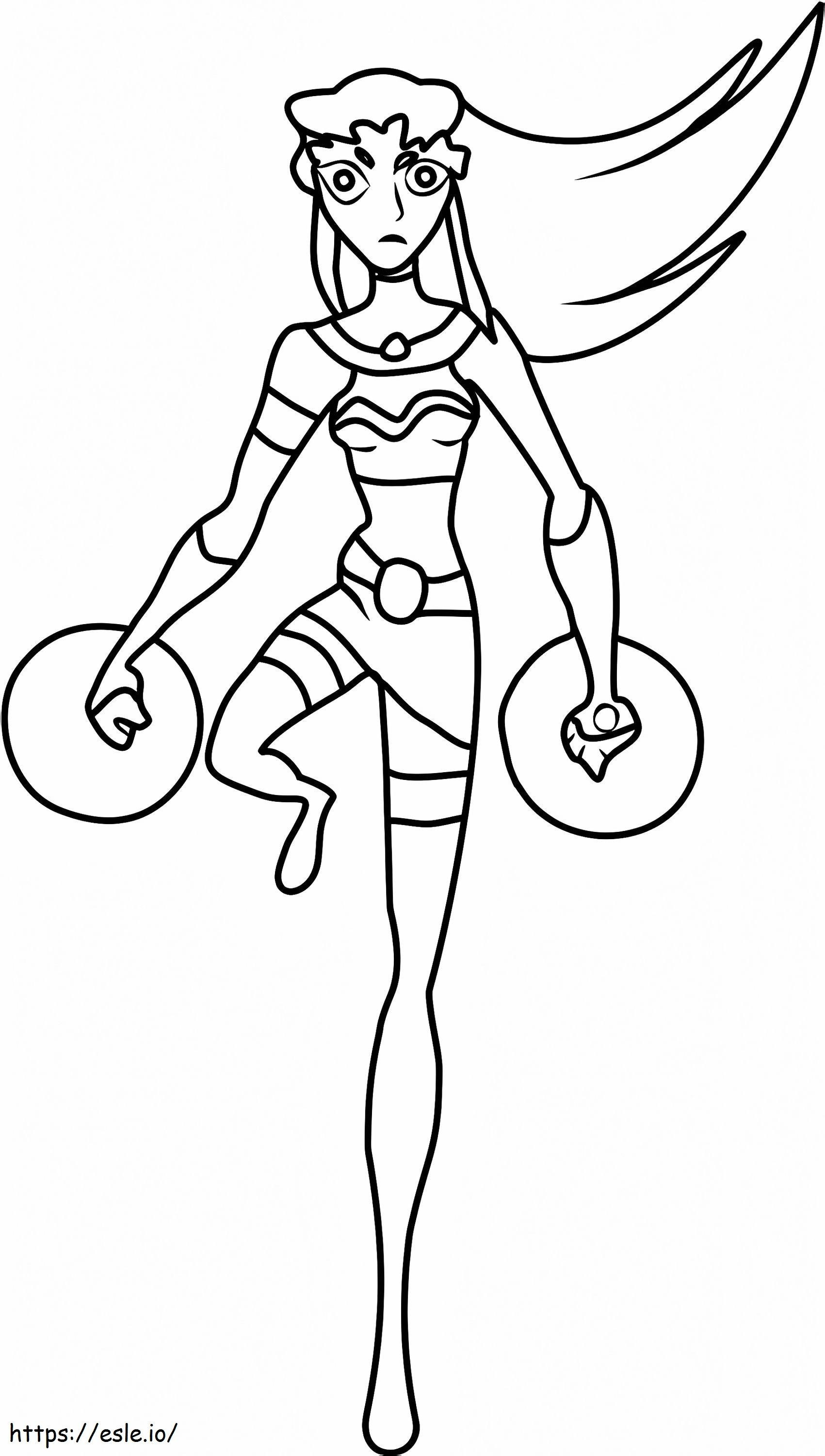Starfire1 coloring page